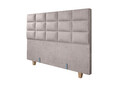 Pat matrimonial, Stockholm, Cubic E, 160x200 cm, saltea tip Pocket, topper memory, Taupe