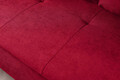 Canapea extensibila Sofie, cu lada pentru depozitare, 3 locuri, 203x92x86 cm, Rosu
