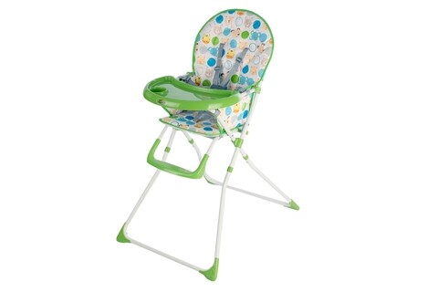 Scaun de masa pentru bebelusi Vanora, 58x14.5x49 cm, verde