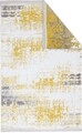 Covor Eko rezistent, NK 01 - Yellow, Grey, 100% poliester,  75 x 200 cm