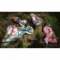 Set 2 prosoape de baie Province Rose, Aglika, 50 x 100 cm/ 50 x 30 cm, 70% bumbac, 30% microfibra, multicolor