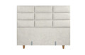 Pat matrimonial, Stockholm, Harmony E, 160x200 cm, saltea tip Pocket, topper memory, Bej