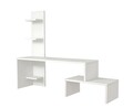 Mobilier living Raffline, 1 corp, 124x30x100 cm, PAL , alb