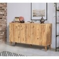 Set mobilier living 2 piese, comoda si comoda TV, Motto 2-200, Vella, atlantic pine