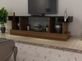 Comoda TV CAKIL, Gauge Concept, 127x30x48 cm, PAL, aluna/negru