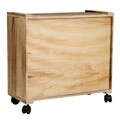 Comoda cu 4 sertare si roti, Home, Creaciones Meng, 50x25x52 cm, lemn de paulownia
