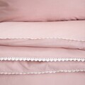 Lenjerie de pat dubla Cherish Love, Homla, 160x200 cm, 3 piese, bumbac, roz