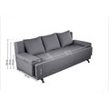 Canapea Extensibila Roma Grey 205x90x86 cm + lada de depozitare