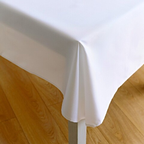 Fata de masa Bedora White, 150x240 cm, 50% bumbac, 50% poliester, TC144