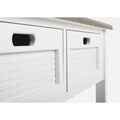 Consola cu 2 sertare, Dorotea, Bizzotto, 100x40x80 cm, lemn de pin/lemn de paulownia