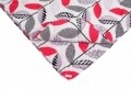 Pilota Alcam Red Leaves, microfibra matlasata, 250g/mp, 140x200 cm