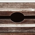 Comoda cu 3 sertare Creaciones Meng, 35x30x66.5 cm, lemn de paulownia/MDF, brown/white