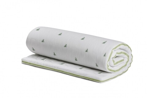 Topper saltea Confort Eucalyptus, Green Future, 180x200 cm, H 5 cm