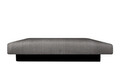 Canapea extensibila Click-Clack Felicity, 195x75x90 cm, lada depozitare, husa textil, Gri inchis