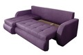 Coltar extensibil reversibil Siena Lux Purple 243x141x81 cm cu lada de depozitare