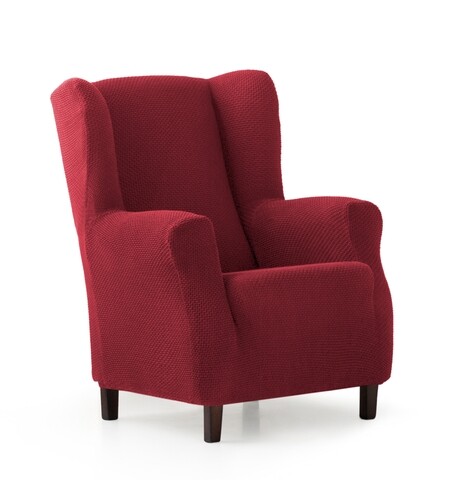 Husa fotoliu elastica bi-stretch, Cora, wing chair, rosu granat C/8