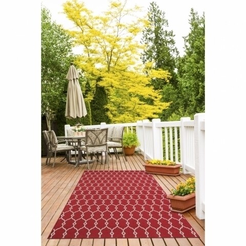 Covor indoor outdoor Floorita TRELLIS RED 133X190