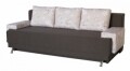 Canapea Extensibila Roma Dark Chocolate Beige Flower 205x90x86 cm + lada de depozitare