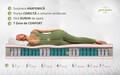 Saltea anatomica, Nature Pocket Bamboo Memory Evolution, 160x200x30 cm, Latex, Arcuri Pocket, 7 Zone de Confort