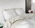 Lenjerie de pat pentru doua persoane Luxurious Cream, Royal Textile, 3 piese, 200 x 220 cm, 100% bumbac, crem