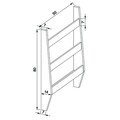 Organizator pentru baie FLY123008, Gauge Concept, 50x14x80 cm, PAL, alb