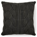 Perna decorativa Classical Rib, Decomex, 45x45 cm, poliester, negru