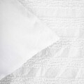 Lenjerie de pat King Size, Reya, Homla, 200x220 cm, 3 piese, microfibra din poliester, alb