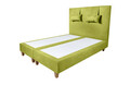 Pat matrimonial, Stockholm, Classic E, 180x200 cm, saltea tip Pocket, topper memory, Verde