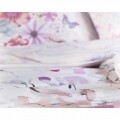 Lenjerie de pat dubla Sarah White, Endless Mae, 3 piese, 100% bumbac satinat, multicolora