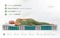 Saltea Aloe Vera Memory Pocket 7 zone, 140x190 cm, H 19 cm, Husa Aloe Vera, Super Ortopedica, Anatomica
