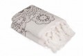 Set 2 prosoape de maini 50x90 cm, 100% bumbac, Saheser, Marcello  Grey