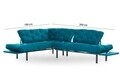 Coltar Nitta Corner, Futon, metal, verde petrol