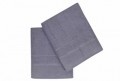 Set 2 prosoape de baie 90x150 cm, 100% bumbac, Soft Kiss, Corona Purple