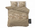 Lenjerie de pat dubla Royal Luxury Taupe, Royal Textile, 3 piese, 200 x 220 cm, 100% bumbac, multicolora