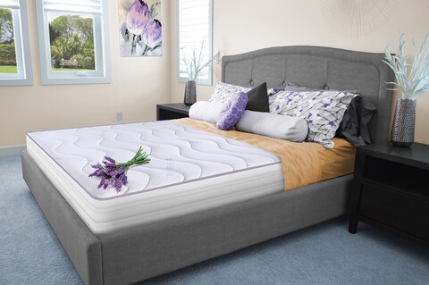 Saltea Green Future, Lavanda Therapy 14+2, 90x200 cm, H 17 cm, Memory Arctic Gel, Super Ortopedica, Anatomica