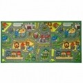 Covor Matrix Kiddy Happy Town Red/Blue, 80 X 120 cm, multicolor
