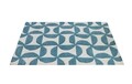 Covor Grace Bedora, 120x170 cm, 100% lana, turcoaz, finisat manual