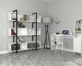 Biblioteca D2306OKTL160M101, Gauge Concept, 160x35x180 cm, PAL, alb