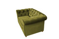 Fotoliu Oxford Chesterfield, 93x116x75 cm, Olive