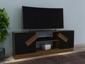 Comoda TV LADIN, Gauge Concept, 150x31x54 cm, PAL, aluna/negru