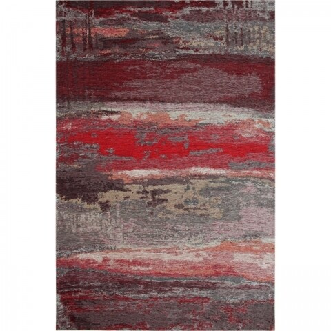 Covor rezistent Eko, SM 12 - Grey, Red XW, 100% acril,  160 x 230 cm