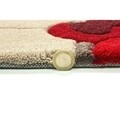 Covor Infinite Blossom Red, Flair Rugs, 135 cm, 100% poliester, rosu/bej/crem