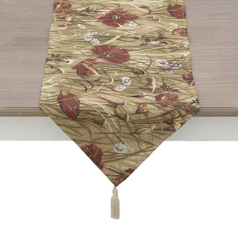 Traversa de masa InArt Poppy, 33x180 cm, poliester