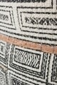 Taburet Tikal Desert, Bizzotto, Ø50x35h cm, bumbac, brodat manual