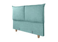 Pat matrimonial, Stockholm, Pillows E, 180x200 cm, saltea tip Pocket, topper memory, Mint