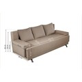 Canapea Extensibila Roma, 205x90x86 cm + lada de depozitare, bej