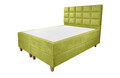 Pat matrimonial, Stockholm, Cubic E, 140x200 cm, saltea tip Pocket, topper memory, Verde