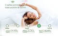 Saltea Eucalyptus Therapy Green Future, 180x200x17 cm, Memory, Husa cu uleiuri esentiale de Eucalypt, Super Ortopedica