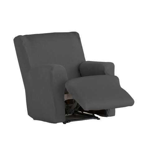 Husa fotoliu cu recliner elastica bi-stretch, Ulises, gri C/6