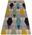 Covor Venice Bedora,100x200 cm, 100% lana, multicolor, finisat manual